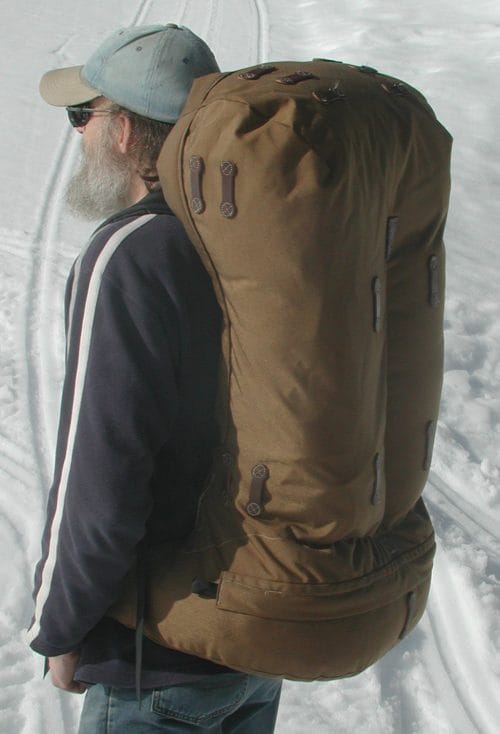 large capacity frameless backpack